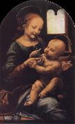 Leonardo  Da Vinci Madonna with a Flower china oil painting artist